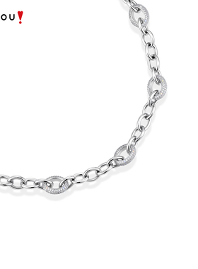 AJIDOU阿吉豆项链女款灰色光迹