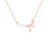 AJIDOU freshwater pearl necklace bow