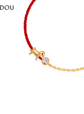 阿吉豆手链女款红绳小马手链手饰