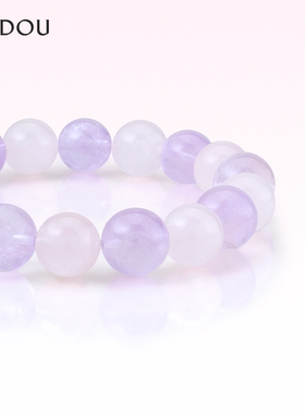 阿吉豆手链粉水晶时尚手串招桃花