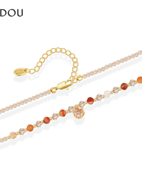 AJIDOU阿吉豆精致项链仿水晶颈链