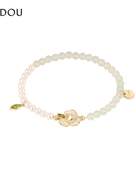 阿吉豆手链时尚珍珠优雅串珠手串