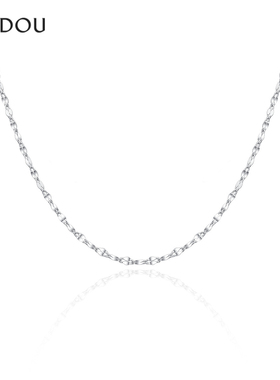 AJIDOU阿吉豆项链女S925银短颈链