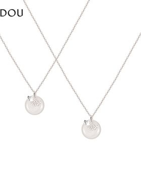 AJIDOU阿吉豆项链女925银国风玉髓吊坠专柜同款颈链锁骨链