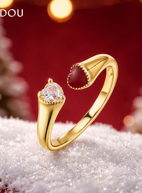 AJIDOU阿吉豆戒指生肖马招财戒指