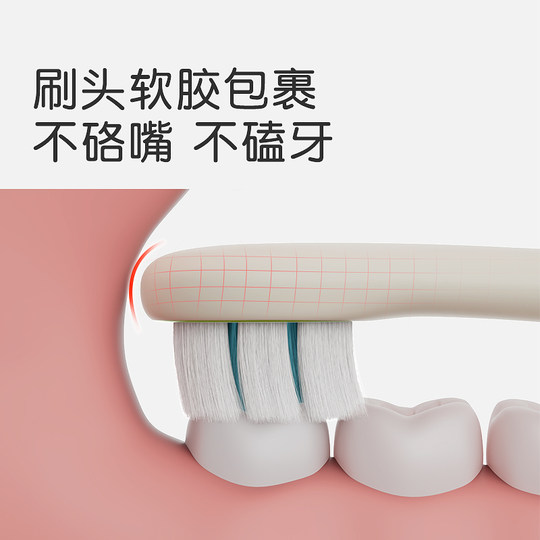 Shixi baby training toothbrush double soft bristles 0 to 3 years old