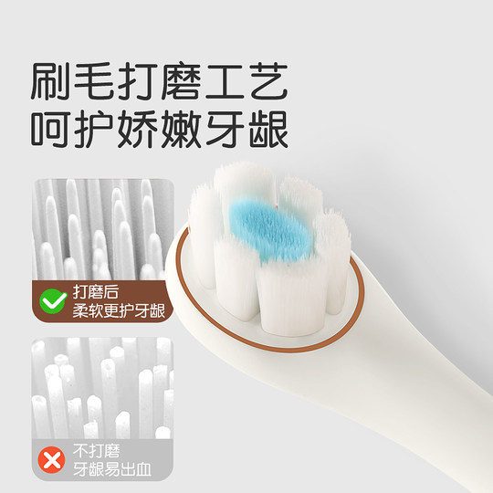 Shixi baby training toothbrush double soft bristles 0 to 3 years old