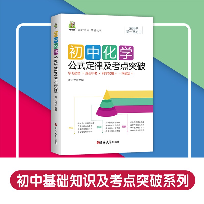 初中化学公式定律及考点突破 初一至初三通用 初中化学物质的构成化学方程式金属材料燃料利用等知识专项复习资料直击中考速查速记