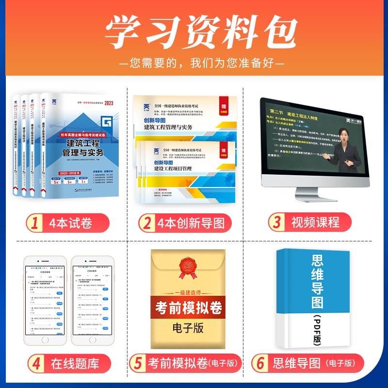 备考2024年一级建造师历年真题试卷题库建筑市政机电水利公路法规经济项目管理专业实务一建考试教材配套真题模拟习题集课程题库 - 图2