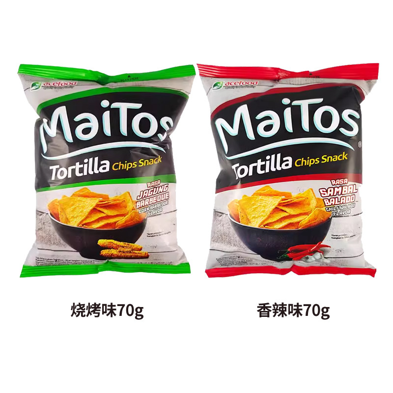 印尼进口Maitos玉米片追剧休闲食品解馋小零食薯片大礼包儿童膨化,淘宝优惠券,粉丝福利购,淘宝优惠卷