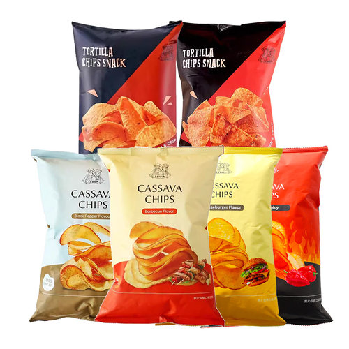 印尼进口莱纳木薯片玉米片追剧解馋小零食休闲食品大礼包膨化儿童 - 图3