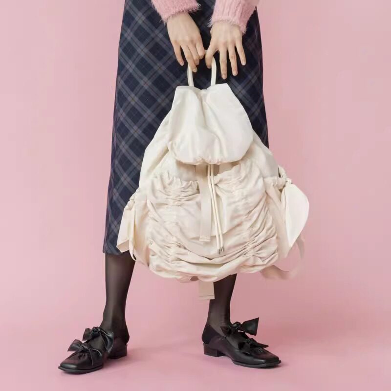 Casselini Japanese pleated large-capacity backpack