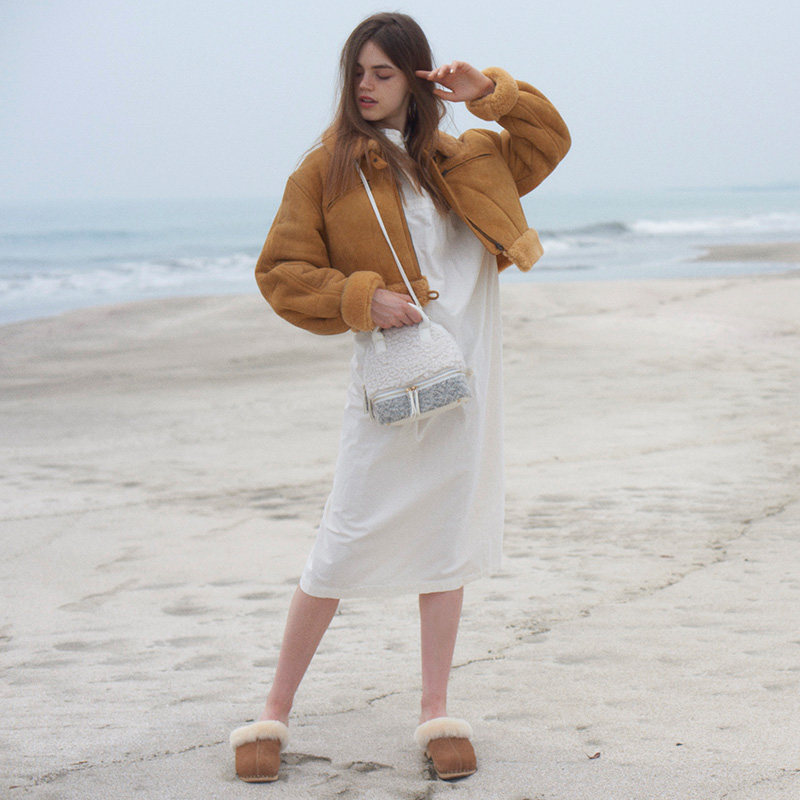 casselini日系可爱毛绒女小包包 casselini女士包袋