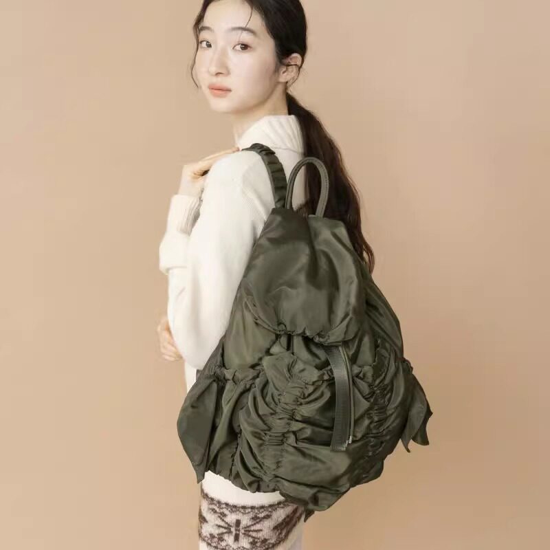 Casselini Japanese pleated large-capacity backpack