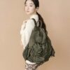 Casselini Japanese pleated large-capacity backpack