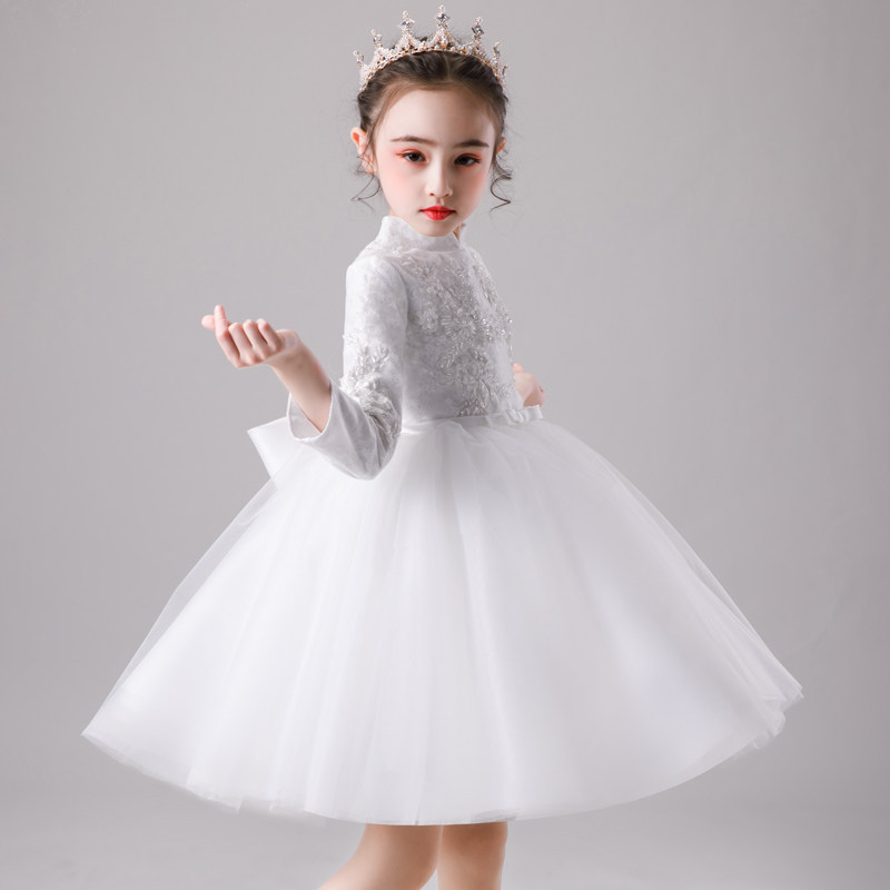 轻奢儿童公主裙蓬蓬女童高端花童生日晚礼服婚纱高定演出服白纱裙,淘宝优惠券,粉丝福利购,淘宝优惠卷