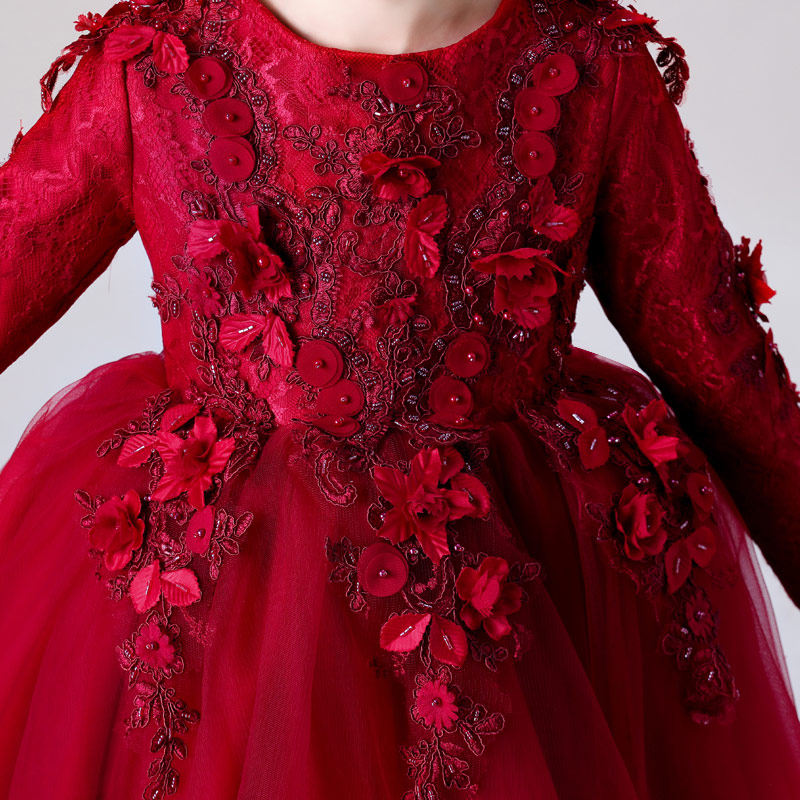 儿童礼服公主裙花童婚纱女童婚礼宝宝周岁生日洋气高定小众演出裙,淘宝优惠券,粉丝福利购,淘宝优惠卷