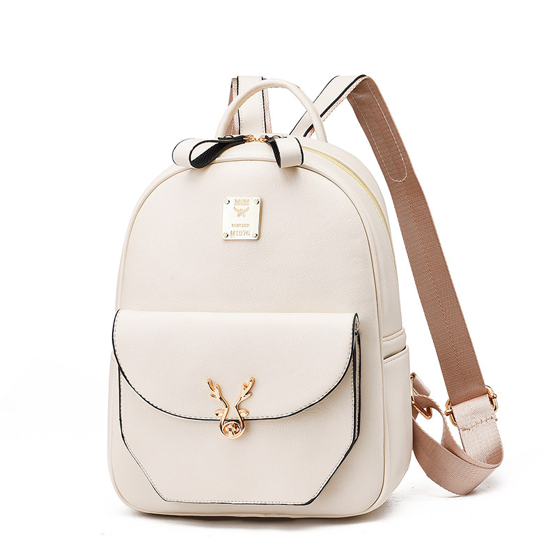 2020新款韩版潮女士简约旅行双肩包 火红玫瑰双肩背包