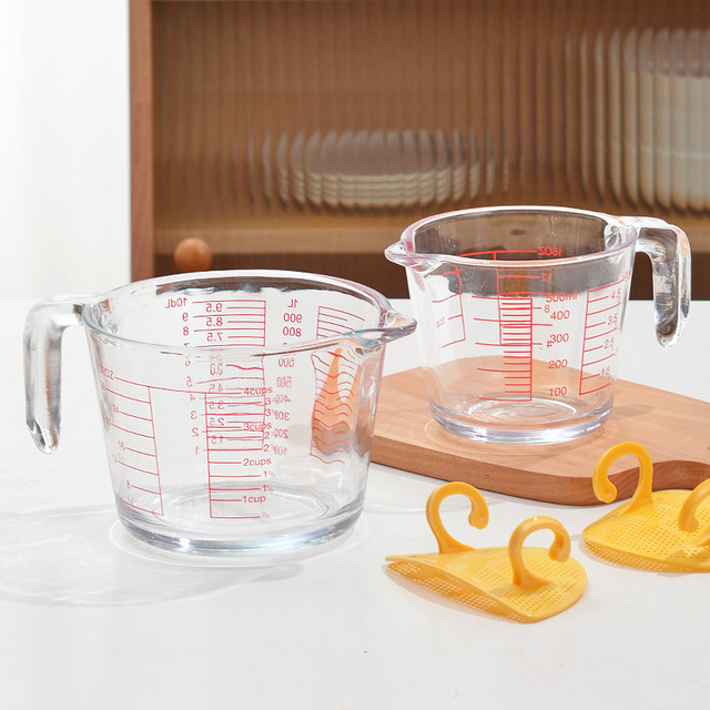 Glass egg beating bowl egg liquid filter cup