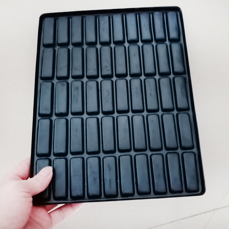 50格防静电托盘现货黑色吸塑托盘五金吸塑盒长方形吸塑盒电子产品,淘宝优惠券,粉丝福利购,淘宝优惠卷