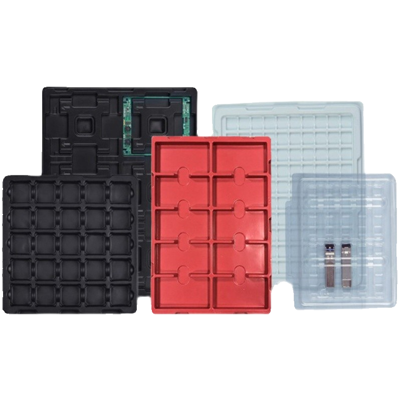 20格黑色PS防静电出货加厚周转盘塑胶吸塑盒现货抗静电防压设计,淘宝优惠券,粉丝福利购,淘宝优惠卷