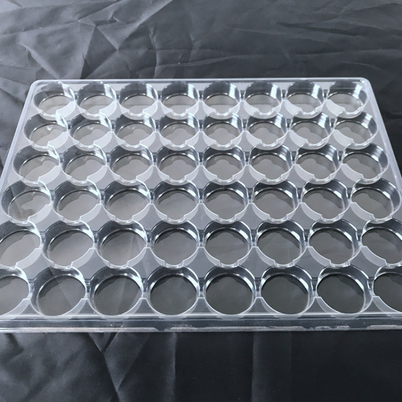 48格圆形吸塑盒透明塑料托盘光学镜片吸塑盘IC非防静电吸塑周转盘,淘宝优惠券,粉丝福利购,淘宝优惠卷