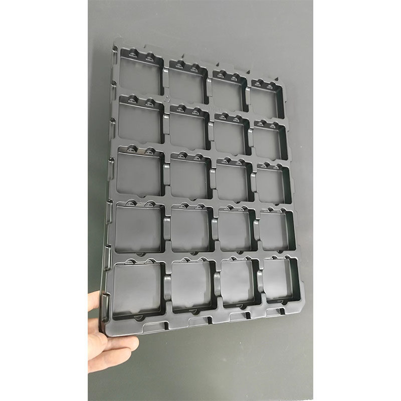 20格黑色防静电路板包装盒pcba板吸塑托盘IC电子盘生产周转循环,淘宝优惠券,粉丝福利购,淘宝优惠卷