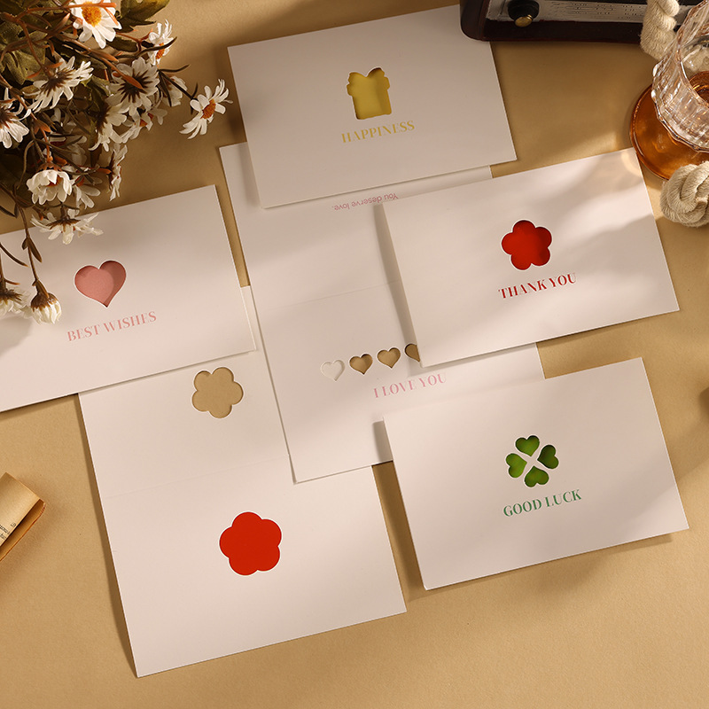 简约鲜花店情人节感谢贺卡欧式售后服务创意卡片好评生日卡 - 图2