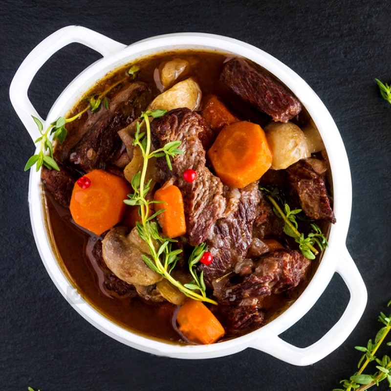 西捷进口牛排边角料牛肉冷冻生鲜牛肉粒原切牛腩块1kg半筋半肉