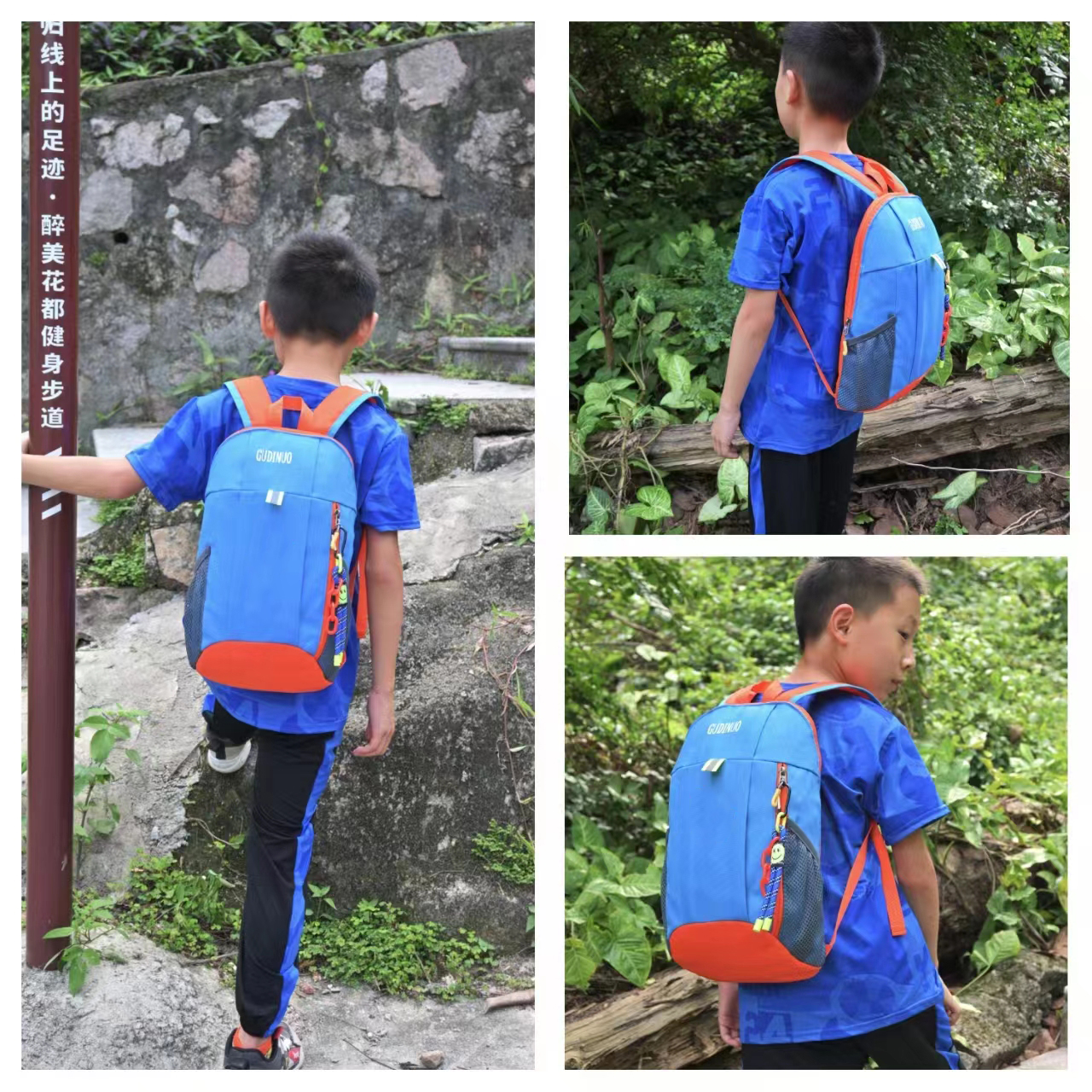 儿童背包女孩外出旅游超轻便旅行出游书包户外春游运动小双肩包男 - 图2