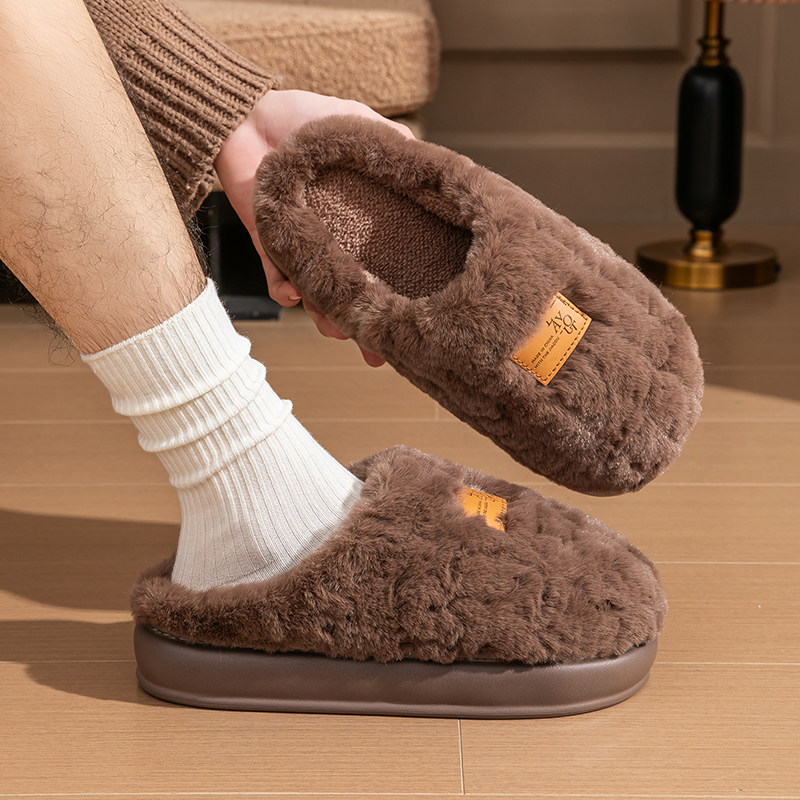 新款厚底棉拖鞋女2025冬季室内家居保暖防滑情侣地板加绒棉拖男士,淘宝优惠券,粉丝福利购,淘宝优惠卷