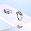 Haifanji Jewelry Brazilian natural ice aquamarine diamond ring