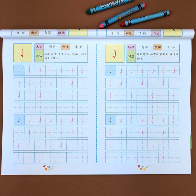 幼儿笔画笔顺汉字描红书法字帖幼小衔接幼儿园学龄前儿童小学一年级暑假作业学写汉字部首偏旁结构田字格带拼音描红本练习册 - 小编推荐 ...