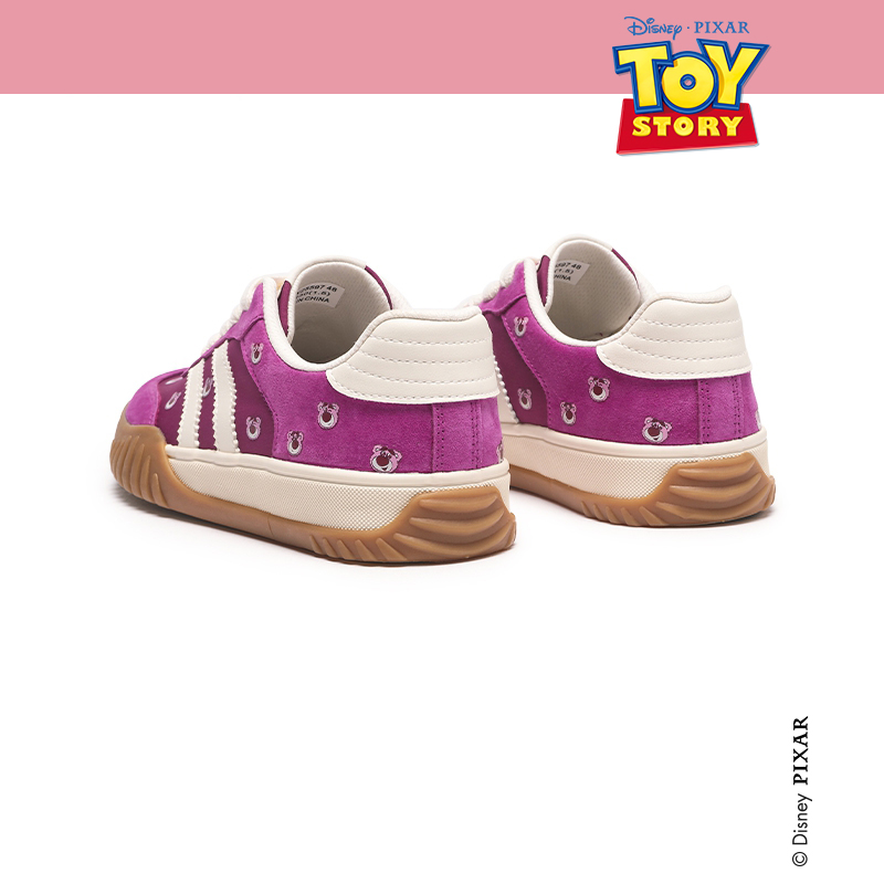 热风德训鞋女25春新款女士时尚休闲鞋迪士尼草莓熊联名百搭德训鞋