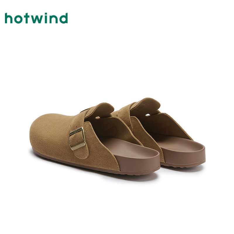 热风男鞋2025年春秋新款男士复古勃肯鞋百搭舒适户外包头拖鞋子男,淘宝优惠券,粉丝福利购,淘宝优惠卷