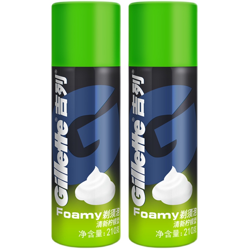 Gillette/吉列手动剃须刀泡沫男士刮胡泡刮胡膏剃须啫哩剃毛膏 - 图3