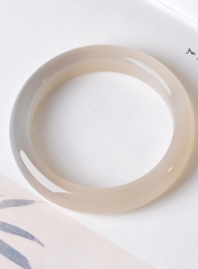 凤飞凰和田玉藕粉烟紫双色手镯