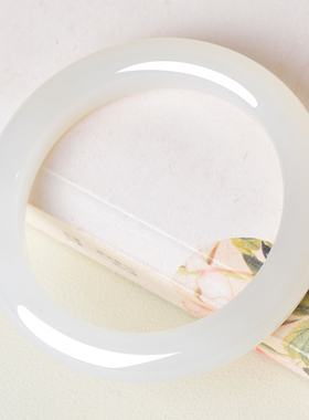 凤飞凰和田白玉正圈手镯女款