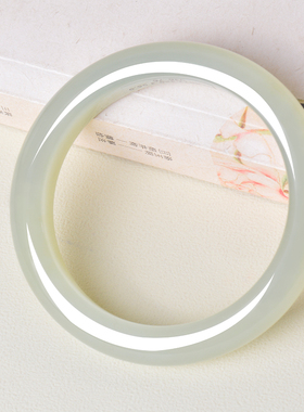 凤飞凰和田玉晴水手镯女款百搭