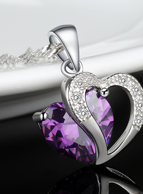 心形首饰品生日礼物银项链送女友