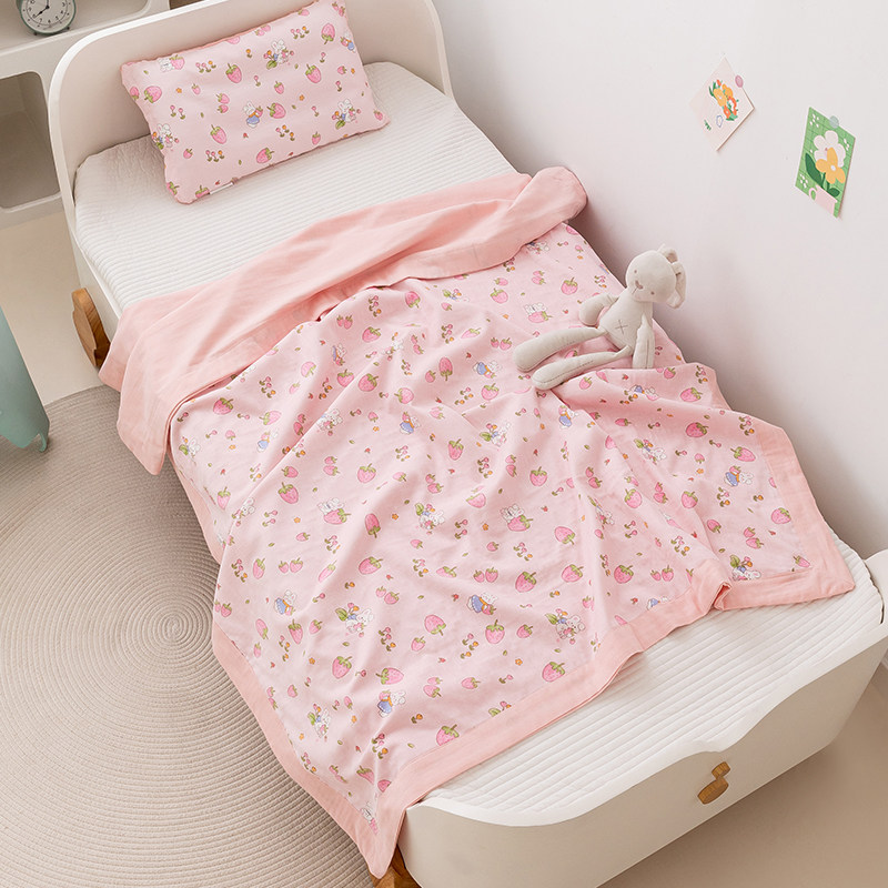 儿童婴儿小毯子午睡毯沙发毯专用小被子午休学生宿舍单人纱布盖毯