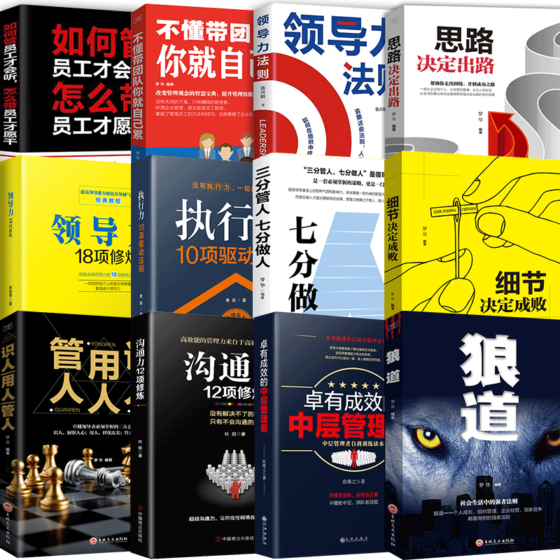 12册 企业管理书籍 不懂带团队你自己累 中层管理者 营销管理酒店餐饮物业企业管理学书籍领导力销售管理类管理方面的书籍 - 图0