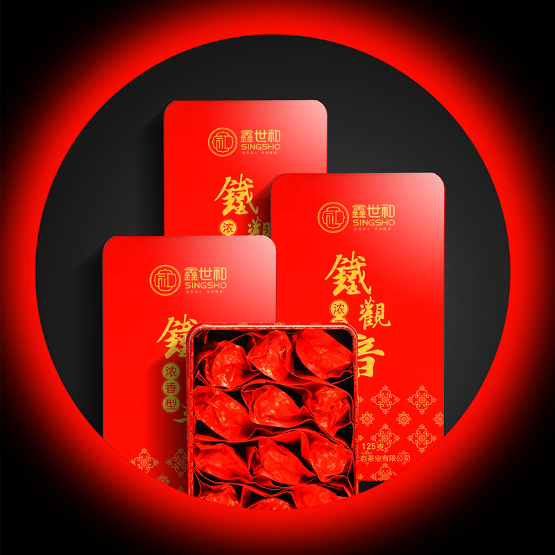 鑫世和旗舰店安溪铁观音兰花香浓香型乌龙茶新春茶叶特小包级送礼盒装500g一斤0
