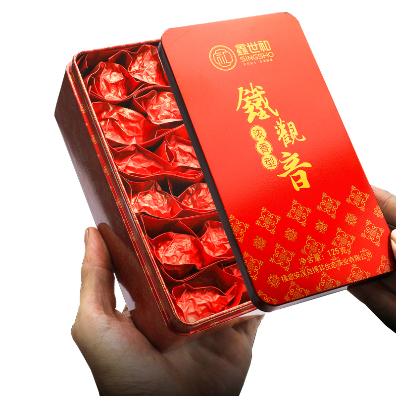 鑫世和旗舰店安溪铁观音兰花浓香型正味高山乌龙新茶叶特小包装级送礼盒装3