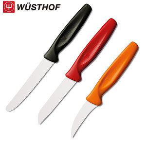 德国三叉WUSTHOF 炫彩系列-锯齿果蔬三件组水果刀厨房刀具瓜果刀