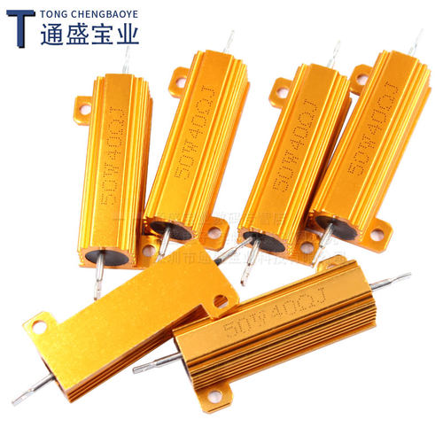 黄金铝壳大功率电阻RX24-5W10W25W50W100W200W300W500W 100R欧1K-图2