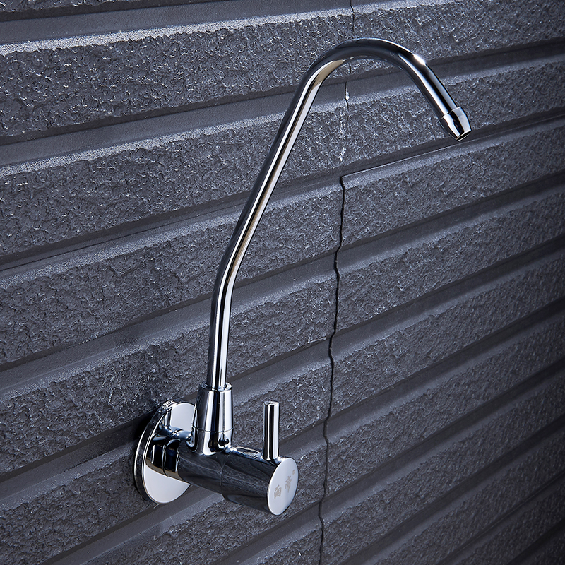 纯净水龙头全铜除铅家用净水器厨房直饮水龙头单冷入墙式4分 - 图2