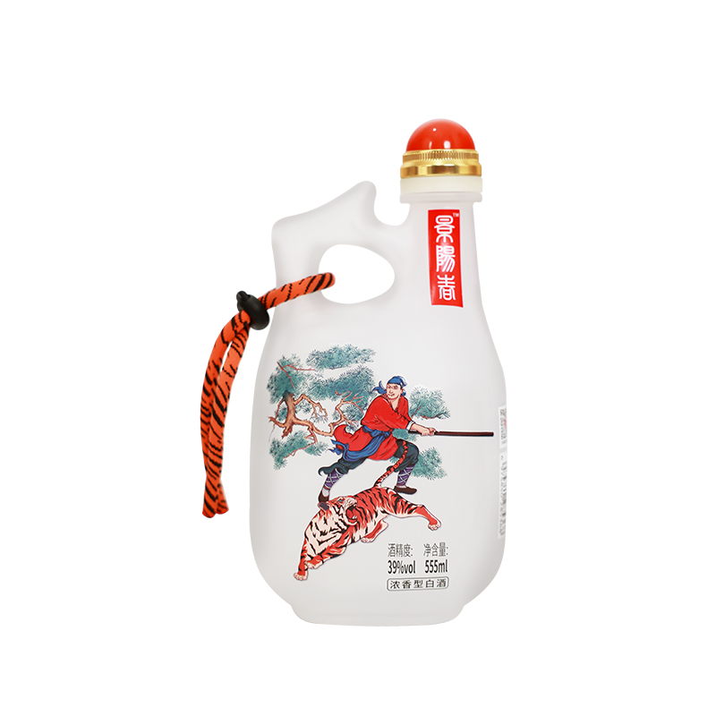 景芝 景阳春活力虎 39度浓香型白酒 555ml*3礼盒装 - 图0