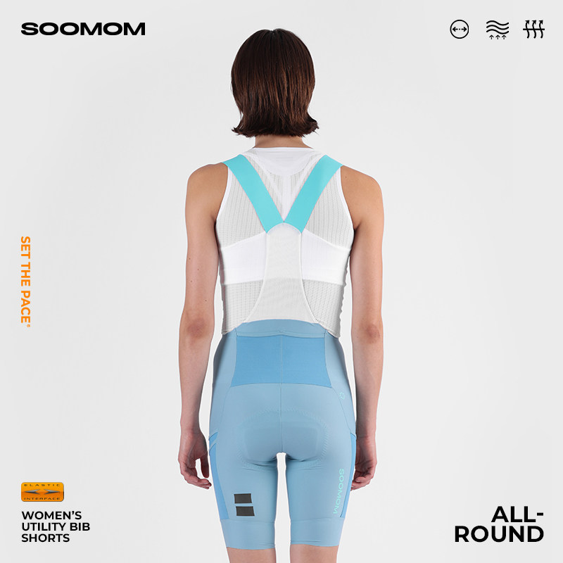 SOOMOM | ALL-ROUND女士双箭头背带骑行短裤公路自行车储物多口袋,淘宝优惠券,粉丝福利购,淘宝优惠卷