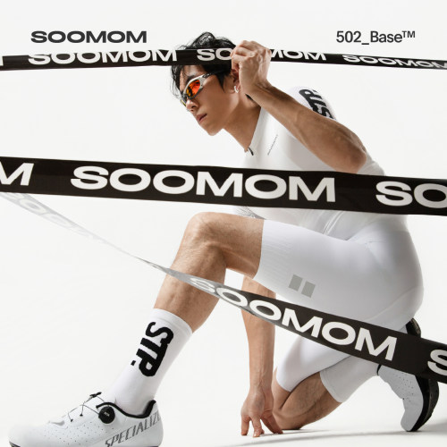 预售白色SOOMOM | BASE男士STP短袖骑行服高弹快干上衣公路车新款 - 图3
